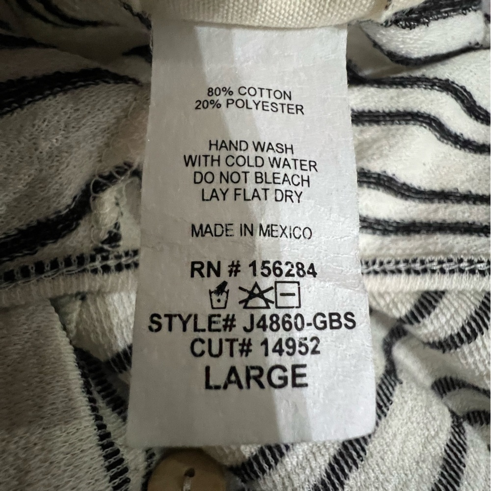 Anthropologie’s Caution To The Wind Striped Jumpsuit Size Large - Picture 6 of 7